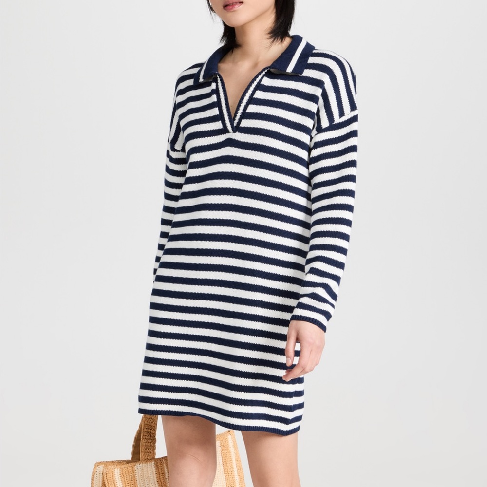 525 Stripe Polo Mini Dress